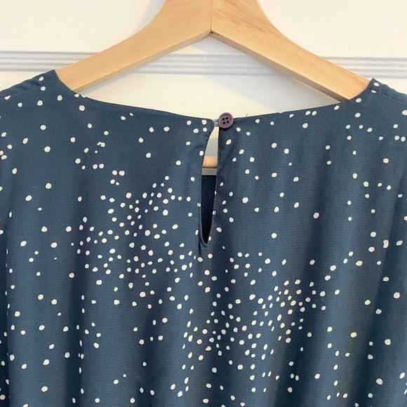 Piper and Scoot: The Pacific Dot Midi Dress in Dusty Blue Size Medium - Picture 9 of 9